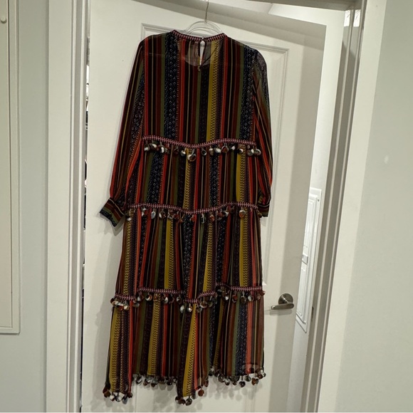 Chelsea & Theodore Colorful Striped Long Sleeve Dress - Picture 8 of 13